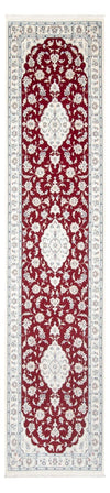 Nain - 6La Tapijt 80x344cm - Perzisch tapijt - Loper / Rood / 80 x 344 cm Loper