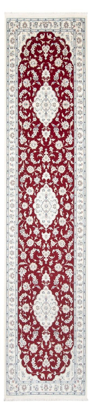 Loper Perzisch tapijt - Nain - Premium - 344 x 80 cm - rood