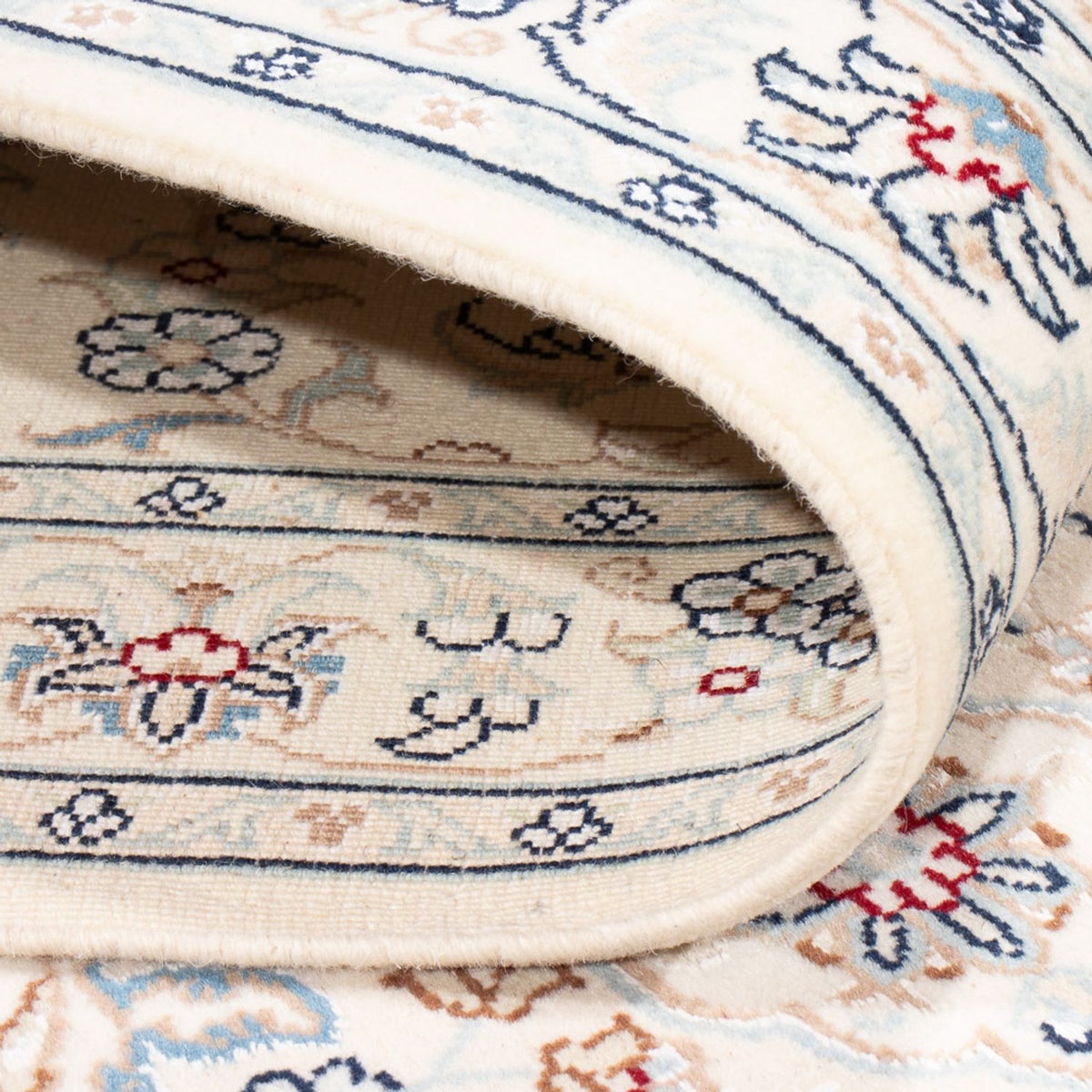 Loper Perzisch tapijt - Nain - Premium - 303 x 81 cm - crème