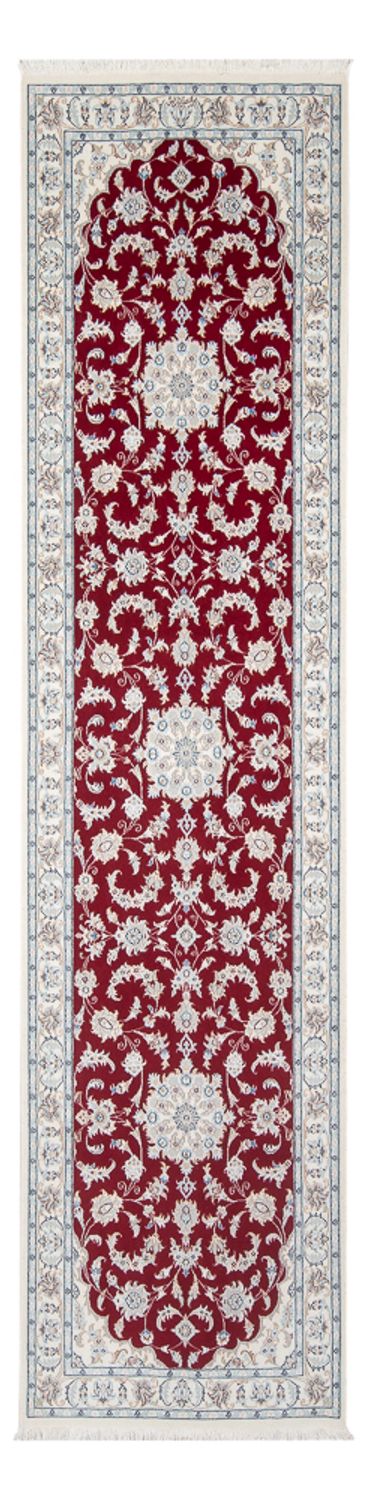 Loper Perzisch tapijt - Nain - Premium - 298 x 83 cm - rood