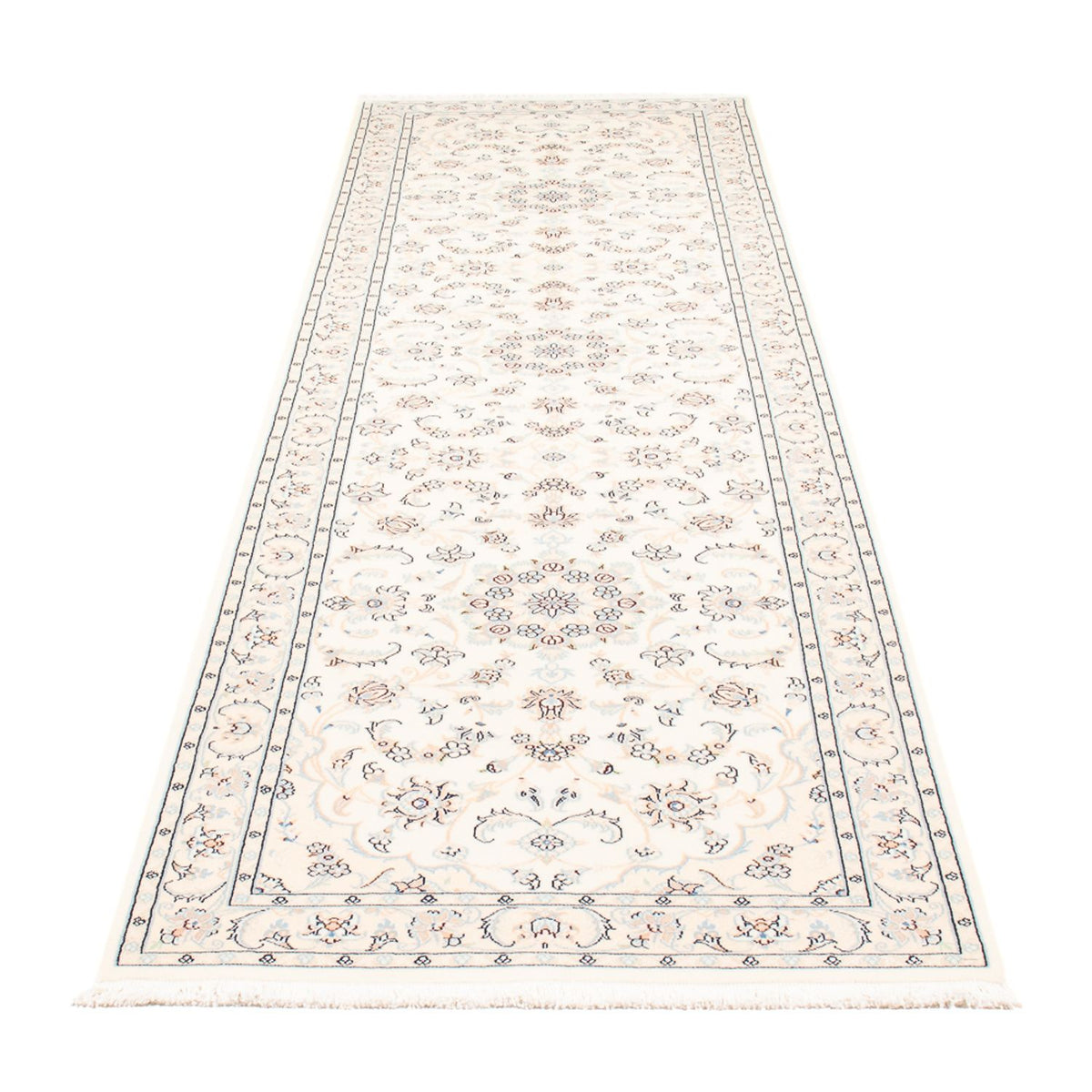 Loper Perzisch tapijt - Nain - Premium - 309 x 80 cm - crème