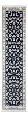 Loper Perzisch tapijt - Nain - Premium - 302 x 82 cm - donkerblauw