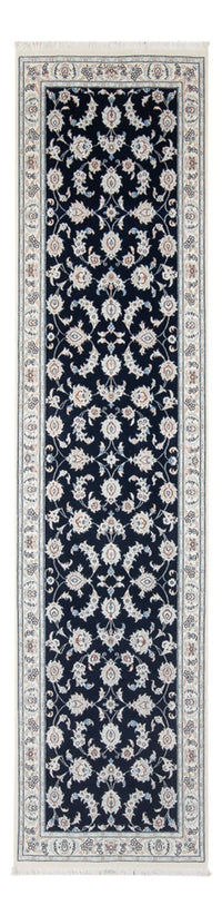 Loper Perzisch tapijt - Nain - Premium - 302 x 82 cm - donkerblauw