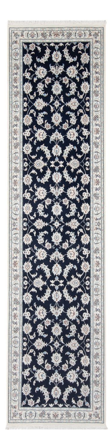 Loper Perzisch tapijt - Nain - Premium - 293 x 81 cm - donkerblauw