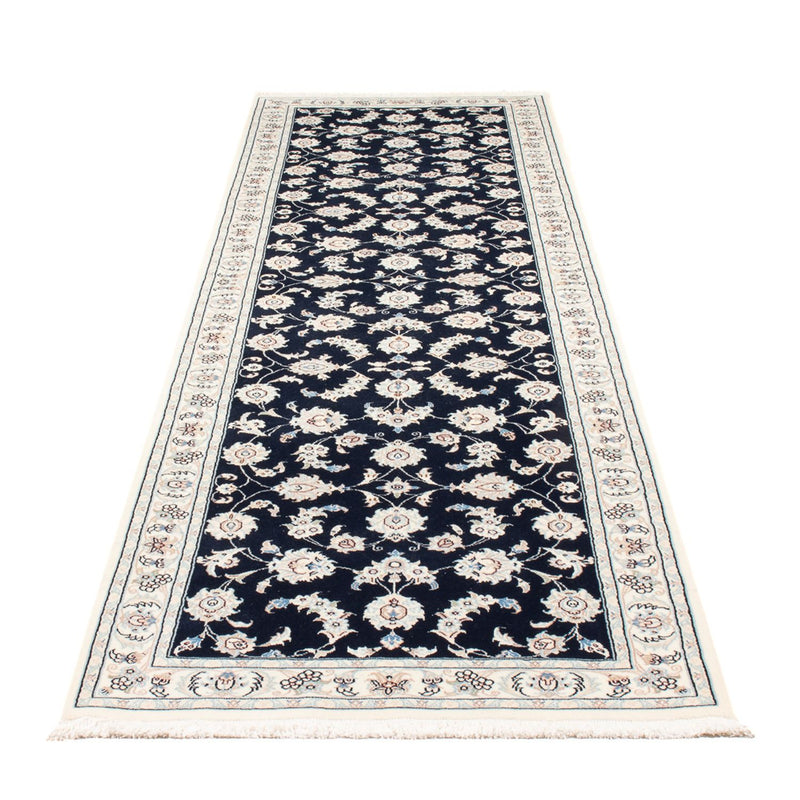 Loper Perzisch tapijt - Nain - Premium - 293 x 81 cm - donkerblauw