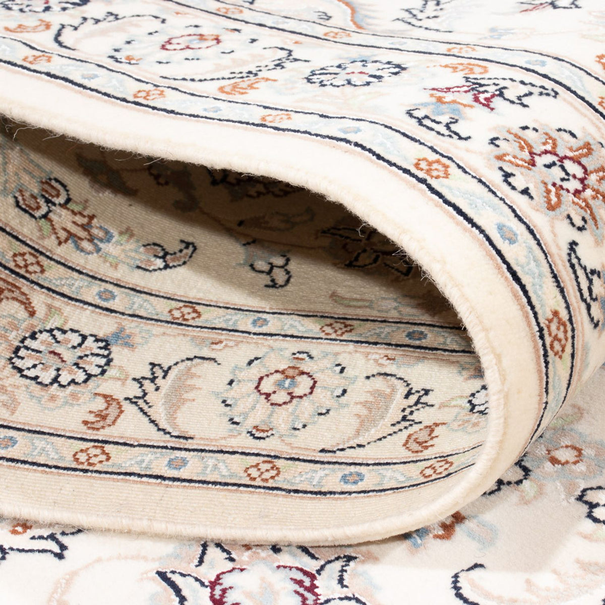 Loper Perzisch tapijt - Nain - Premium - 410 x 90 cm - crème