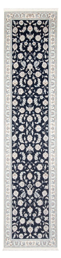 Loper Perzisch tapijt - Nain - Premium - 339 x 85 cm - donkerblauw