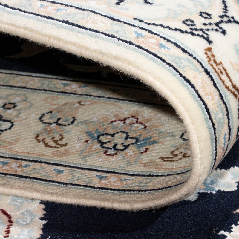 Loper Perzisch tapijt - Nain - Premium - 339 x 85 cm - donkerblauw