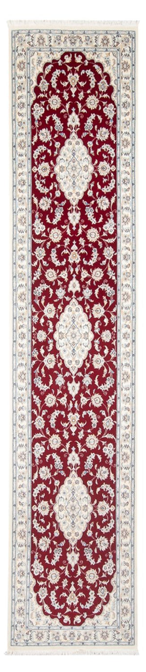 Loper Perzisch tapijt - Nain - Premium - 351 x 85 cm - rood