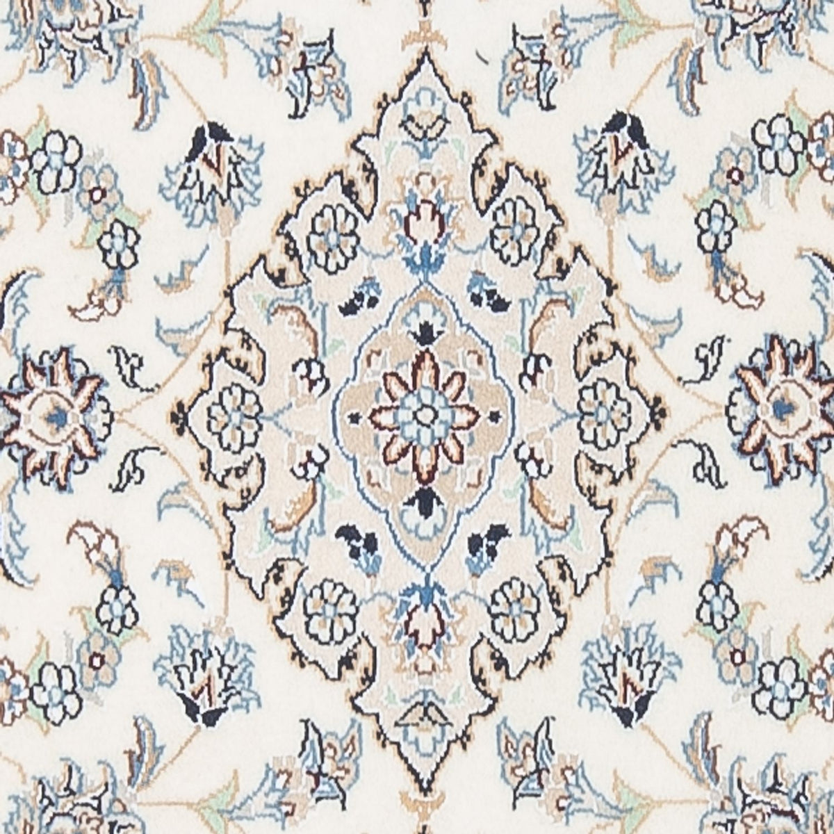 Loper Perzisch tapijt - Nain - Premium - 304 x 80 cm - crème