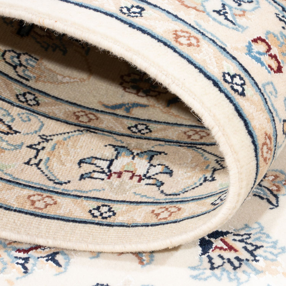 Loper Perzisch tapijt - Nain - Premium - 304 x 80 cm - crème