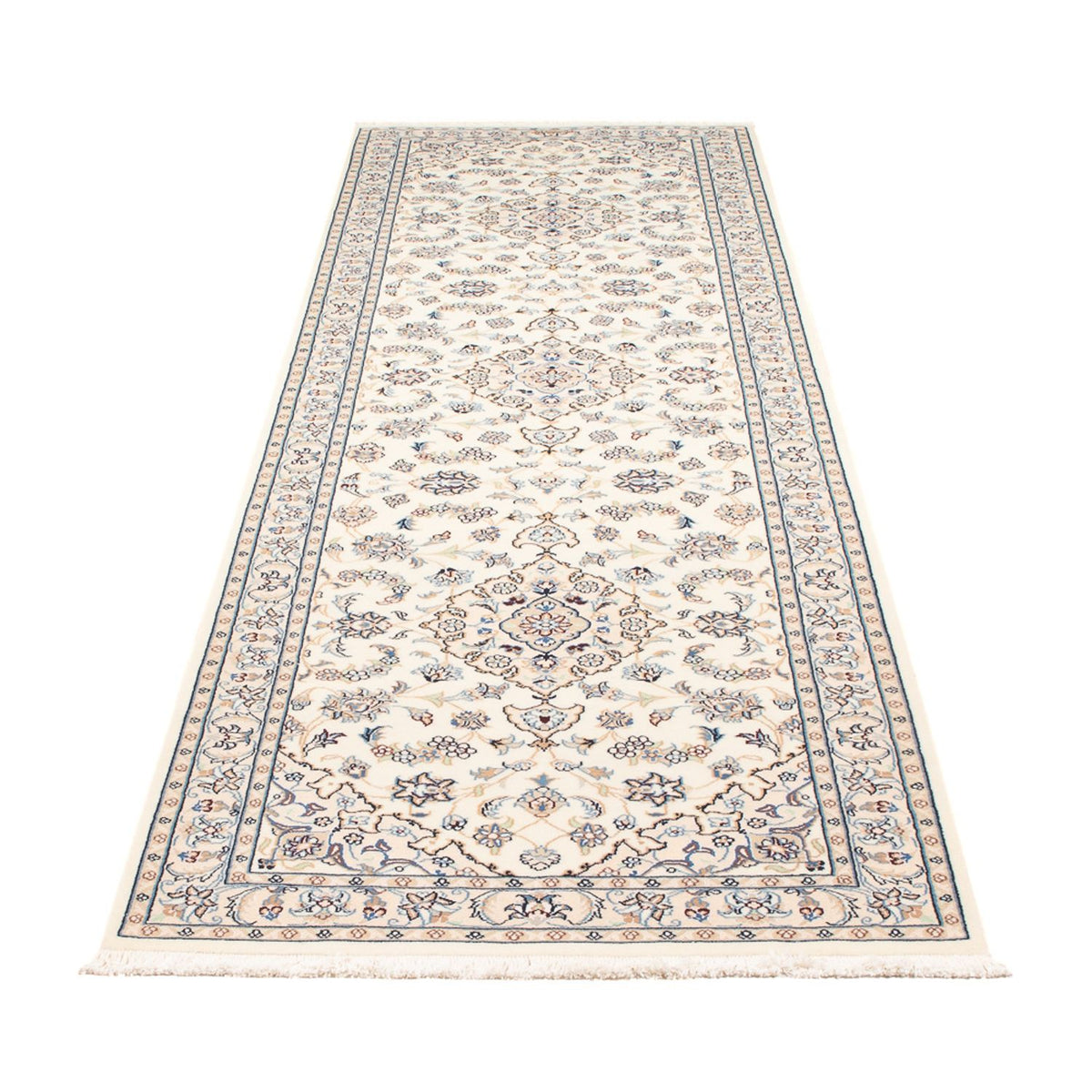 Loper Perzisch tapijt - Nain - Premium - 304 x 80 cm - crème