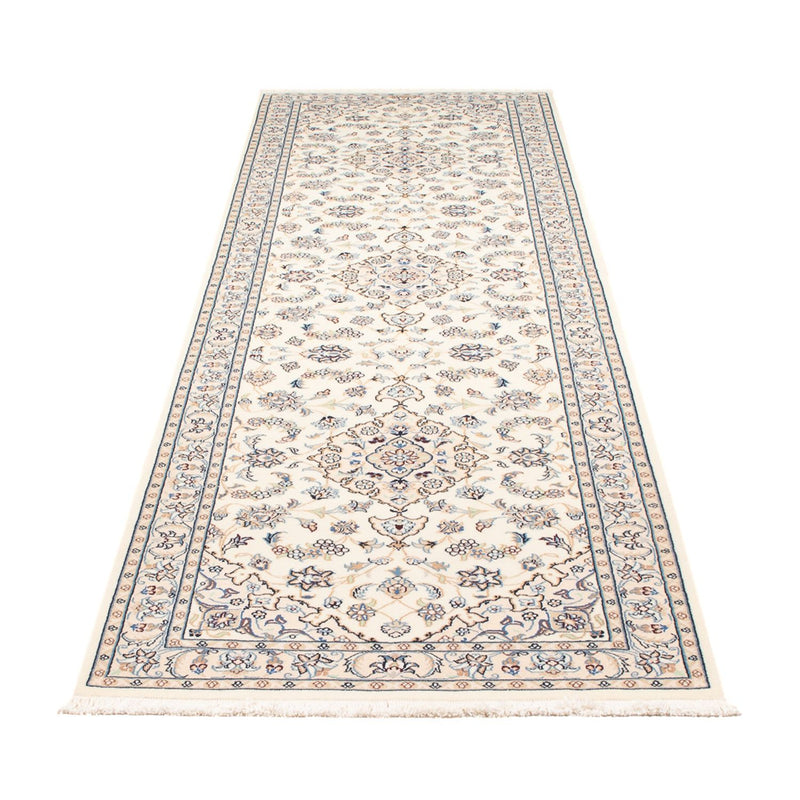 Loper Perzisch tapijt - Nain - Premium - 304 x 80 cm - crème