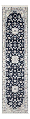 Loper Perzisch tapijt - Nain - Premium - 296 x 81 cm - donkerblauw