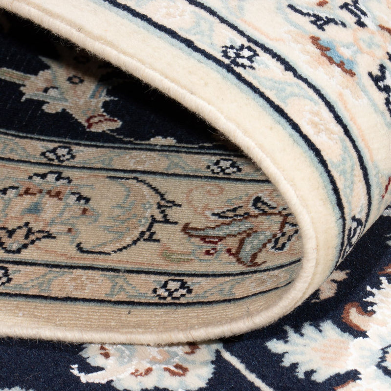 Loper Perzisch tapijt - Nain - Premium - 296 x 81 cm - donkerblauw