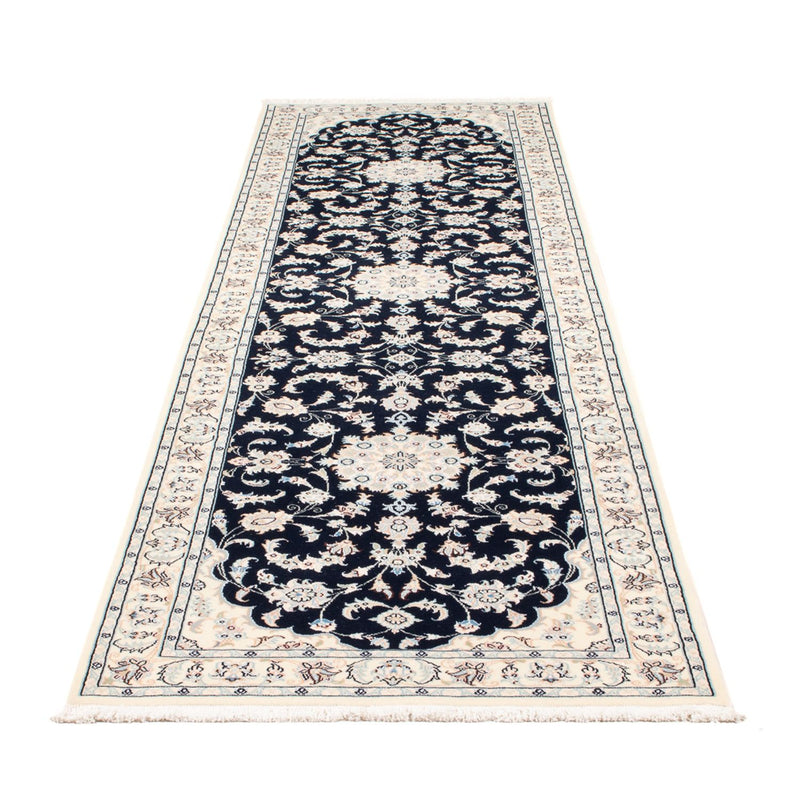 Loper Perzisch tapijt - Nain - Premium - 296 x 81 cm - donkerblauw