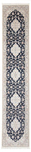 Loper Perzisch tapijt - Nain - Premium - 400 x 90 cm - donkerblauw