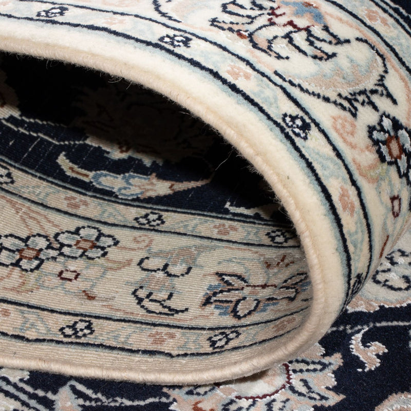 Loper Perzisch tapijt - Nain - Premium - 299 x 84 cm - donkerblauw