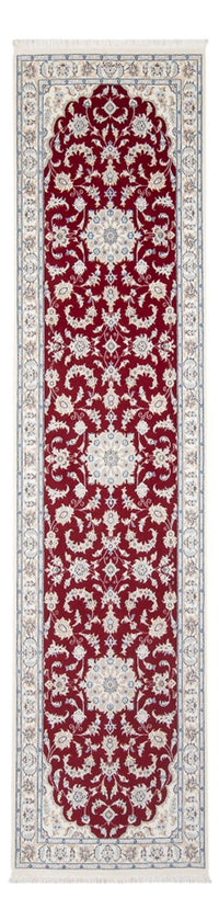 Loper Perzisch tapijt - Nain - Premium - 302 x 82 cm - rood