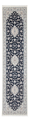Loper Perzisch tapijt - Nain - Premium - 300 x 80 cm - donkerblauw
