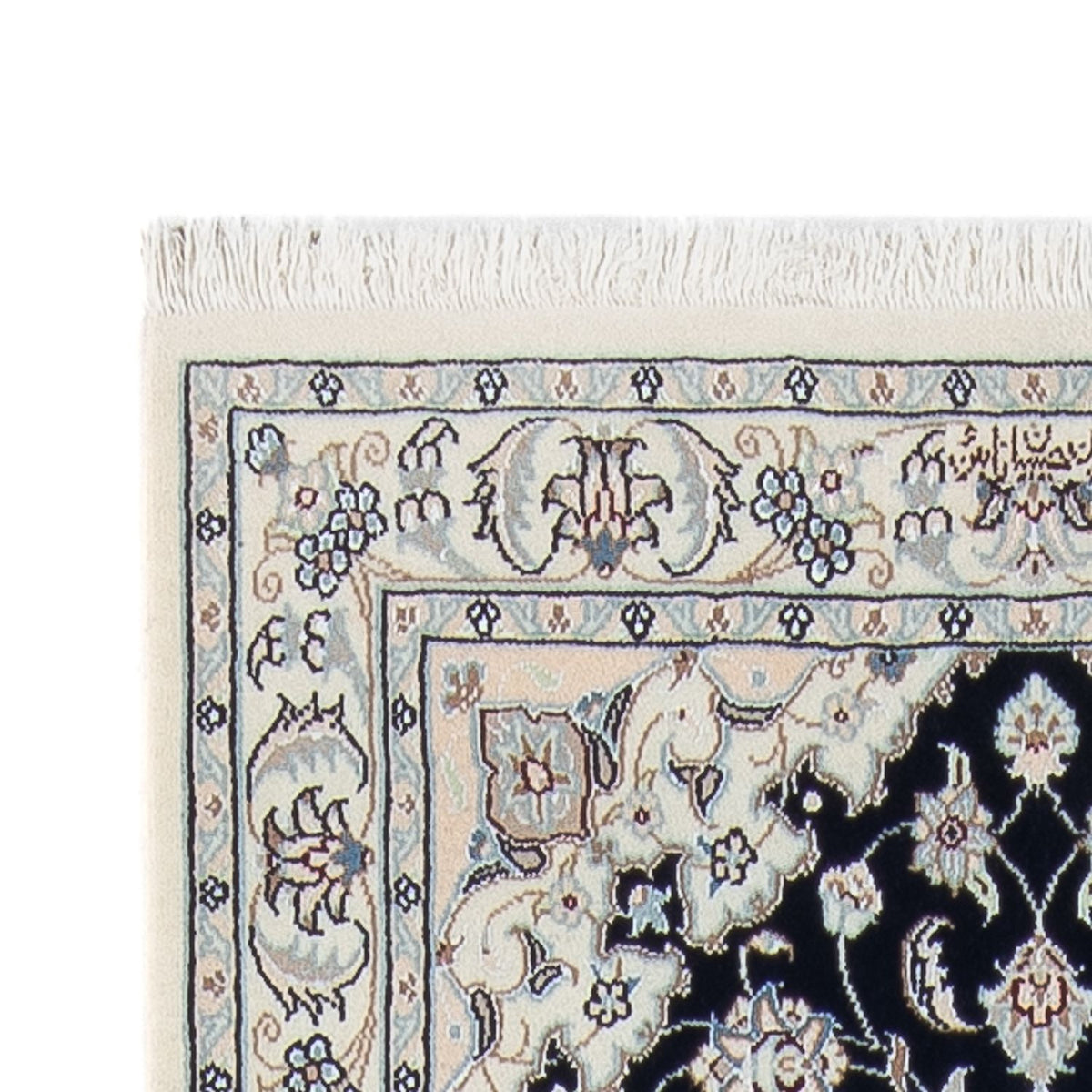 Loper Perzisch tapijt - Nain - Premium - 300 x 80 cm - donkerblauw