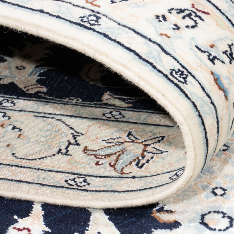 Loper Perzisch tapijt - Nain - Premium - 322 x 80 cm - donkerblauw