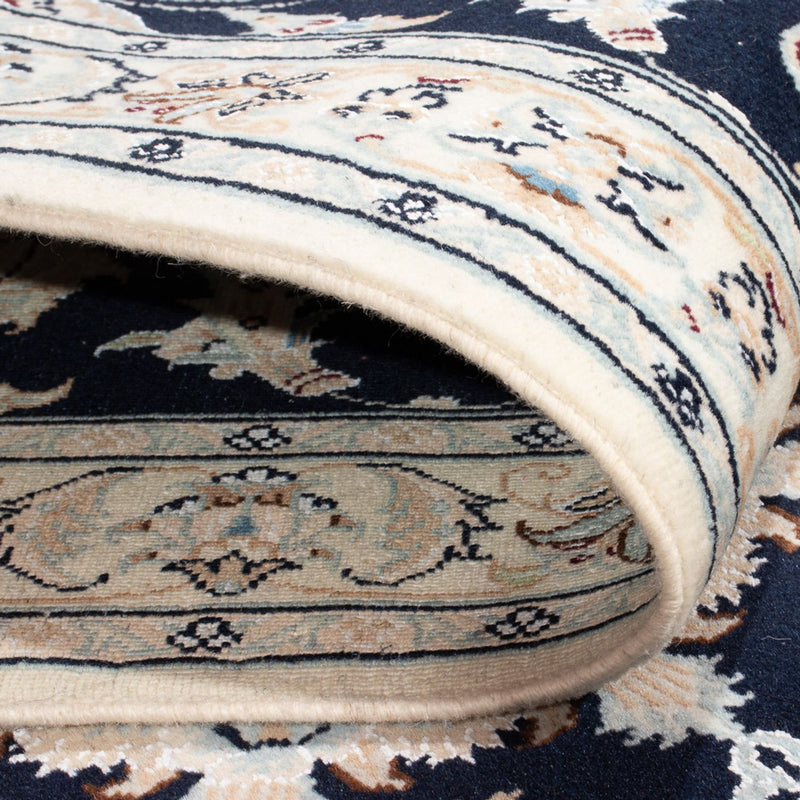 Loper Perzisch tapijt - Nain - Premium - 301 x 83 cm - donkerblauw