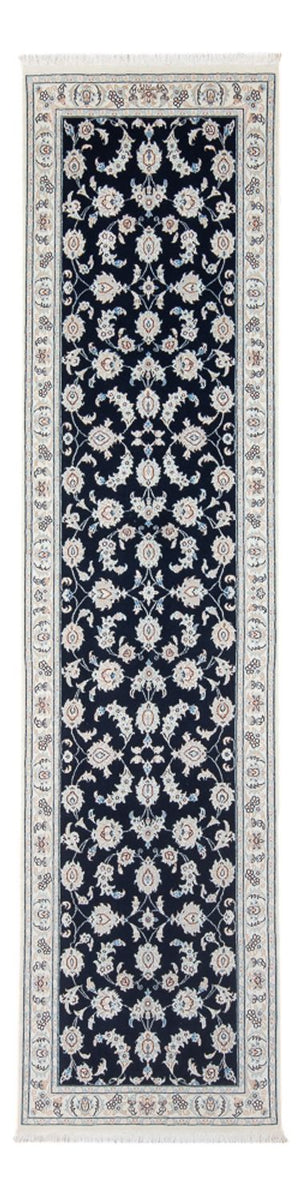Loper Perzisch tapijt - Nain - Premium - 290 x 81 cm - donkerblauw