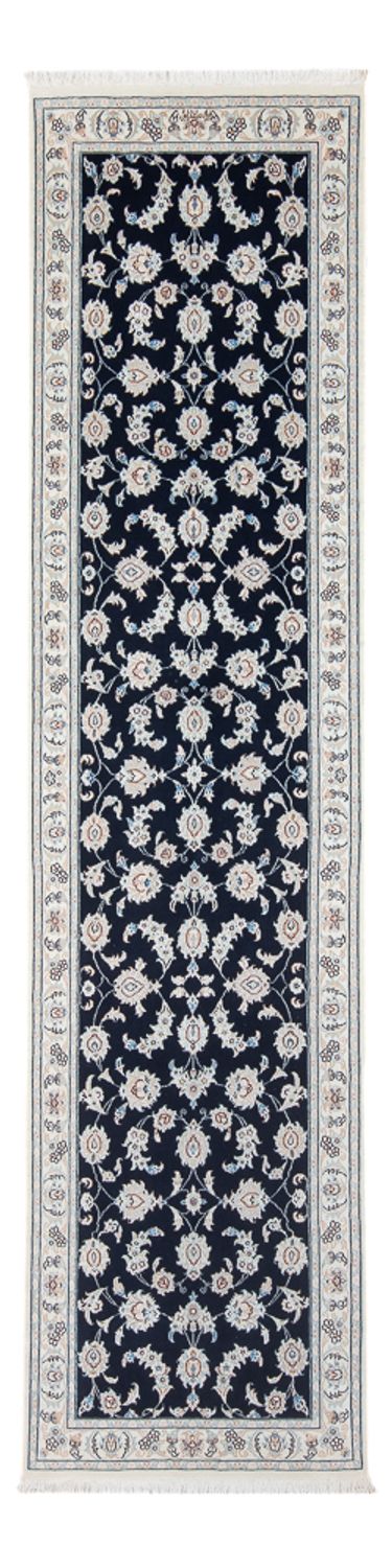 Loper Perzisch tapijt - Nain - Premium - 290 x 81 cm - donkerblauw