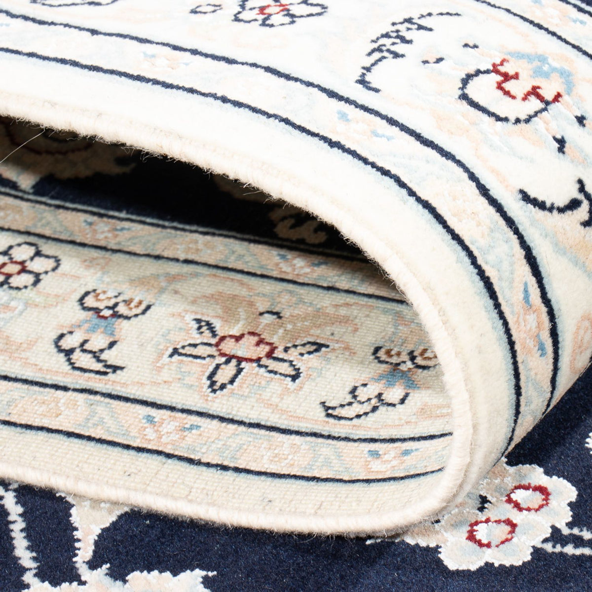 Loper Perzisch tapijt - Nain - Premium - 290 x 81 cm - donkerblauw