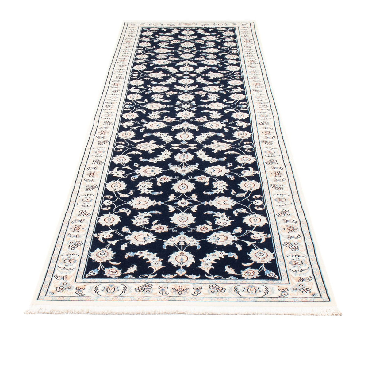 Loper Perzisch tapijt - Nain - Premium - 290 x 81 cm - donkerblauw