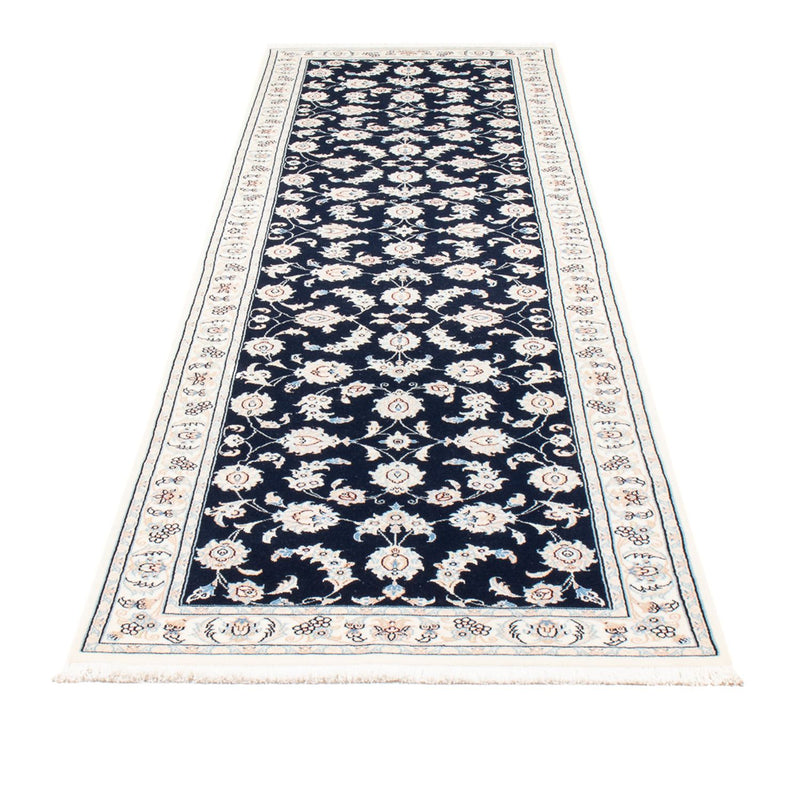 Loper Perzisch tapijt - Nain - Premium - 290 x 81 cm - donkerblauw