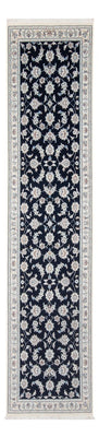 Loper Perzisch tapijt - Nain - Premium - 302 x 80 cm - donkerblauw