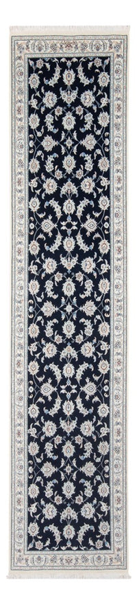 Loper Perzisch tapijt - Nain - Premium - 302 x 80 cm - donkerblauw