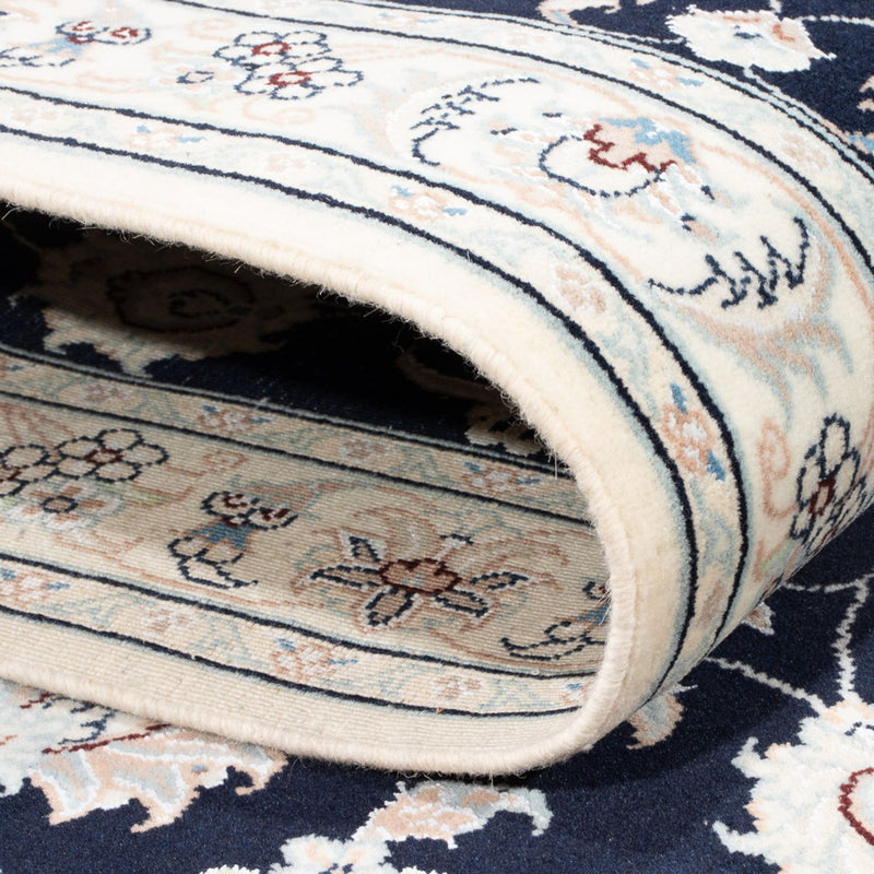 Loper Perzisch tapijt - Nain - Premium - 302 x 80 cm - donkerblauw