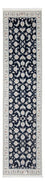 Loper Perzisch tapijt - Nain - Premium - 302 x 82 cm - donkerblauw