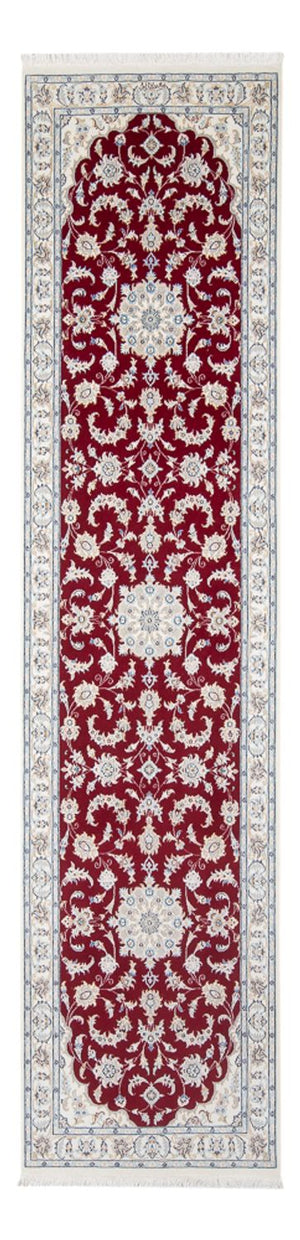 Loper Perzisch tapijt - Nain - Premium - 302 x 82 cm - rood