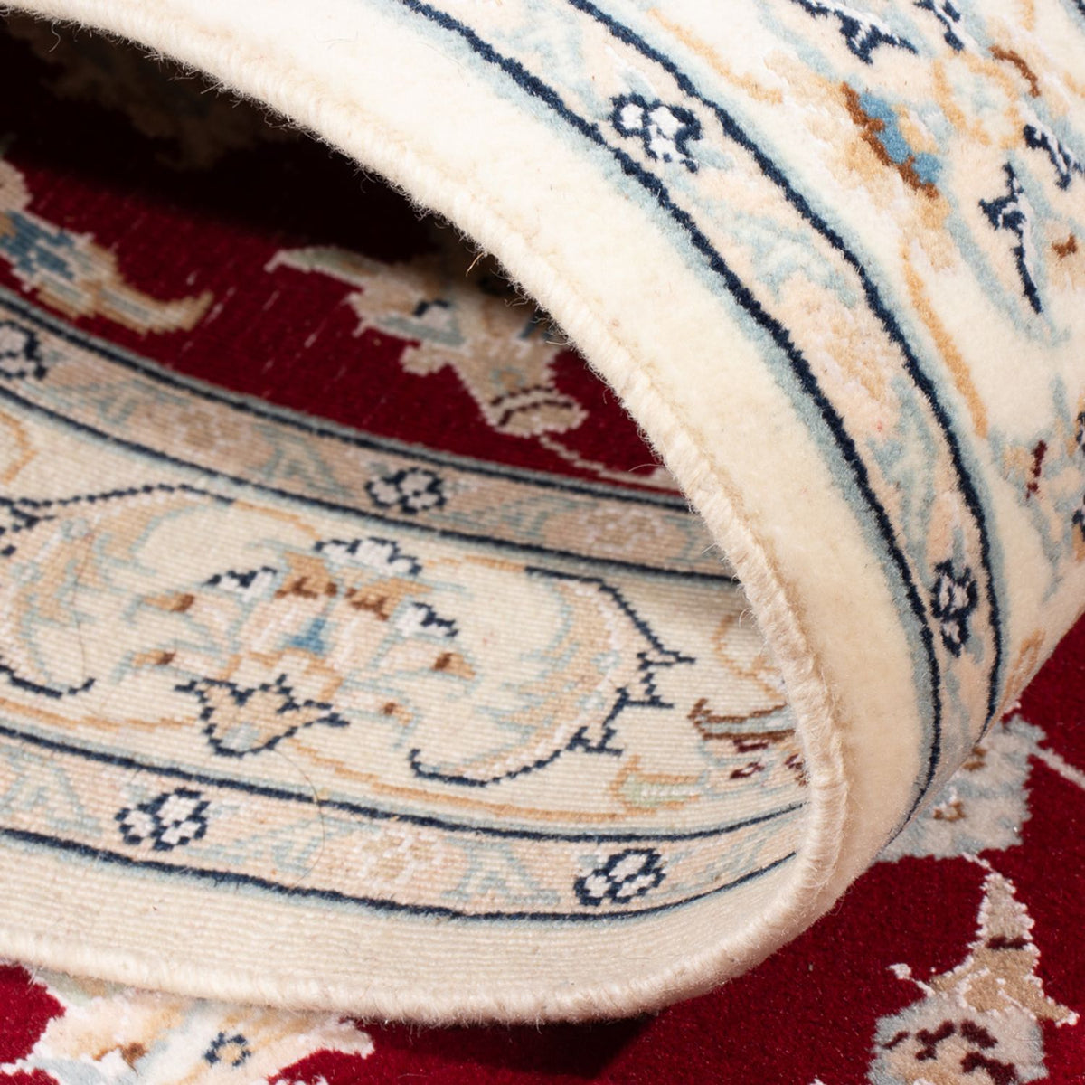 Loper Perzisch tapijt - Nain - Premium - 302 x 82 cm - rood