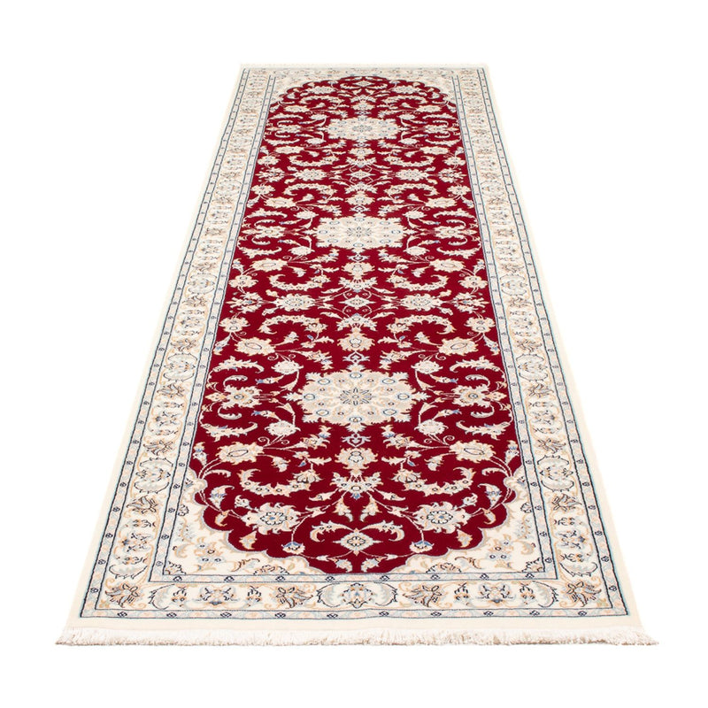 Loper Perzisch tapijt - Nain - Premium - 302 x 82 cm - rood