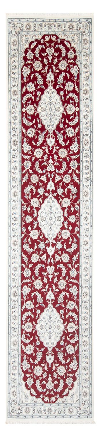 Loper Perzisch tapijt - Nain - Premium - 354 x 86 cm - rood