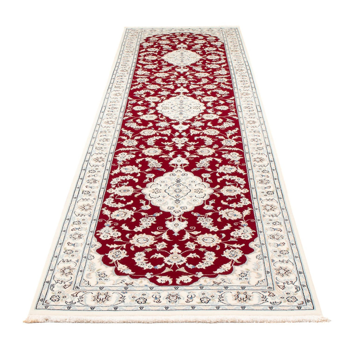 Loper Perzisch tapijt - Nain - Premium - 354 x 86 cm - rood