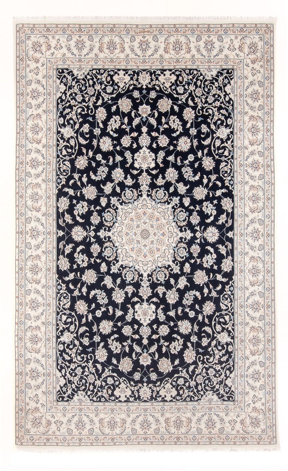Perzisch tapijt - Nain - Premium - 301 x 202 cm - donkerblauw