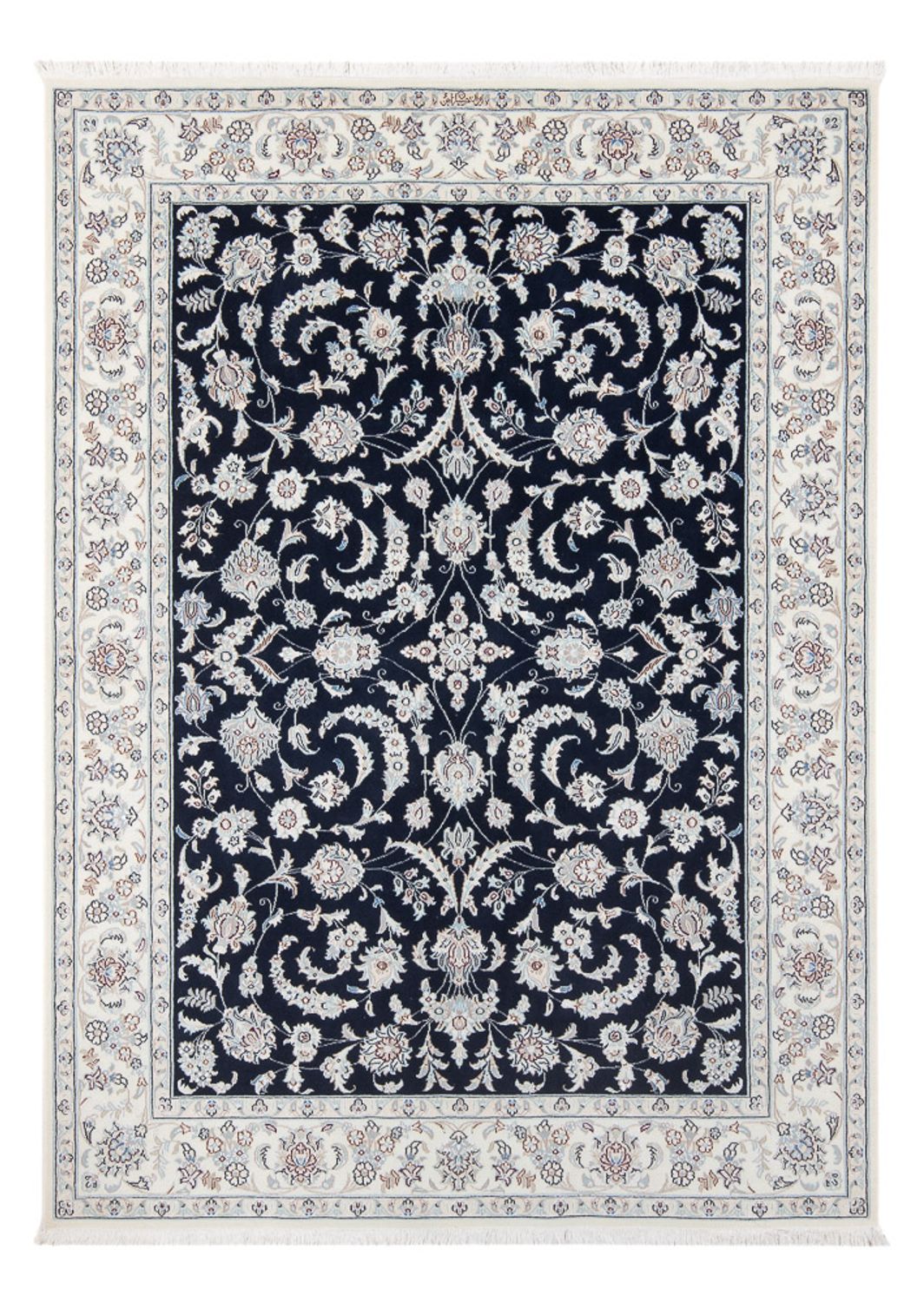 Perzisch tapijt - Nain - Premium - 202 x 150 cm - donkerblauw