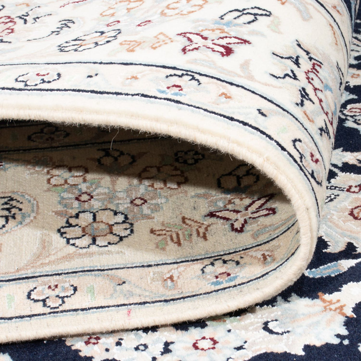 Perzisch tapijt - Nain - Premium - 196 x 151 cm - donkerblauw