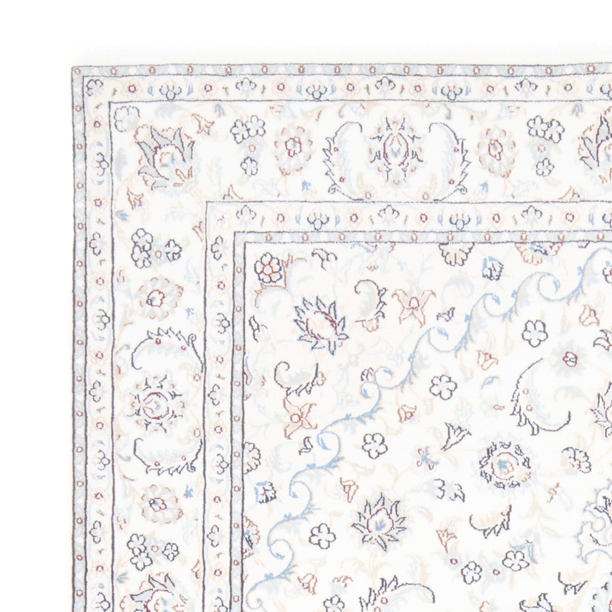 Perzisch tapijt - Nain - Koninklijk - 198 x 150 cm - crème