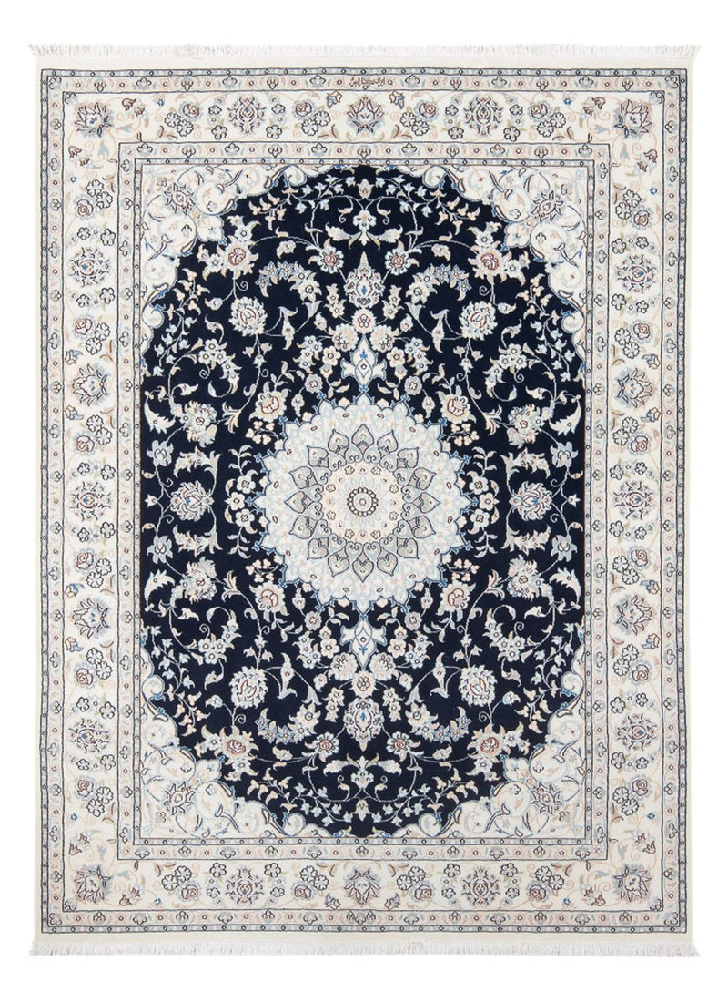 Perzisch tapijt - Nain - Premium - 196 x 148 cm - donkerblauw