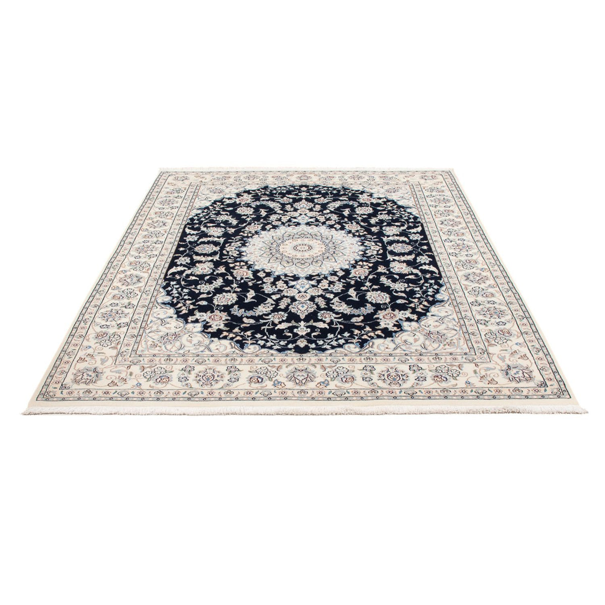 Perzisch tapijt - Nain - Premium - 204 x 150 cm - donkerblauw