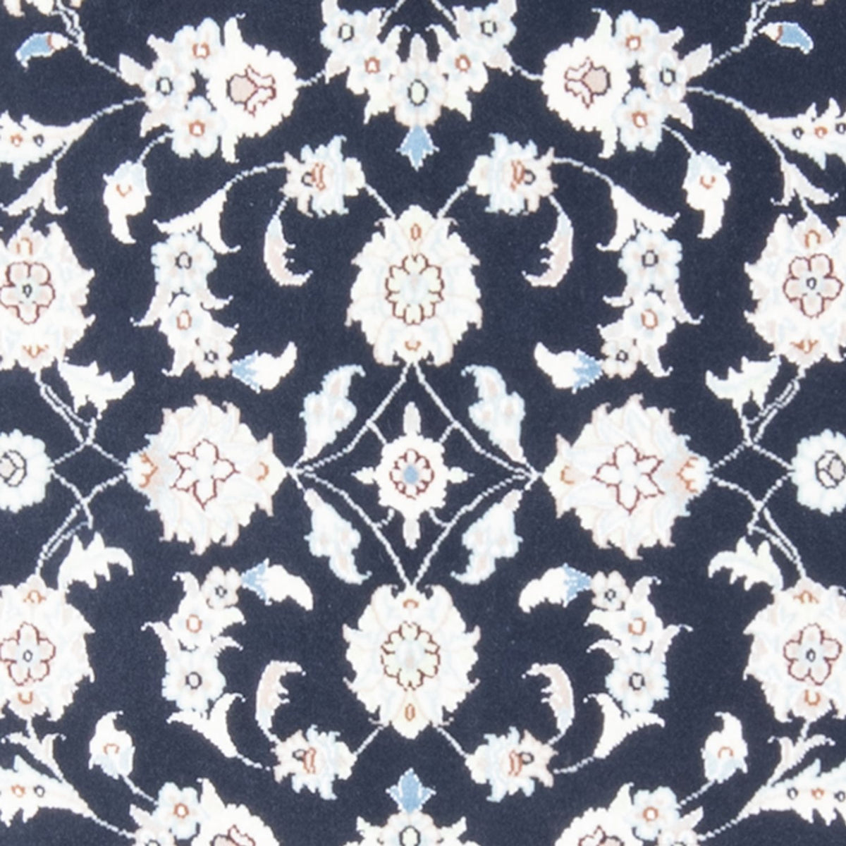 Loper Perzisch tapijt - Nain - Koninklijk - 195 x 81 cm - donkerblauw