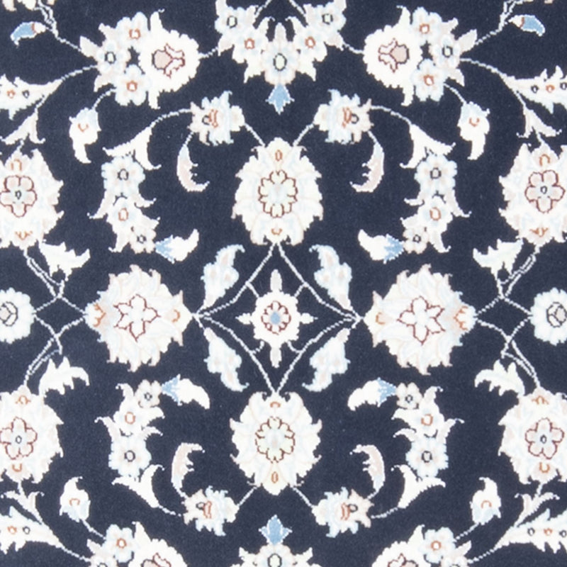 Loper Perzisch tapijt - Nain - Koninklijk - 195 x 81 cm - donkerblauw