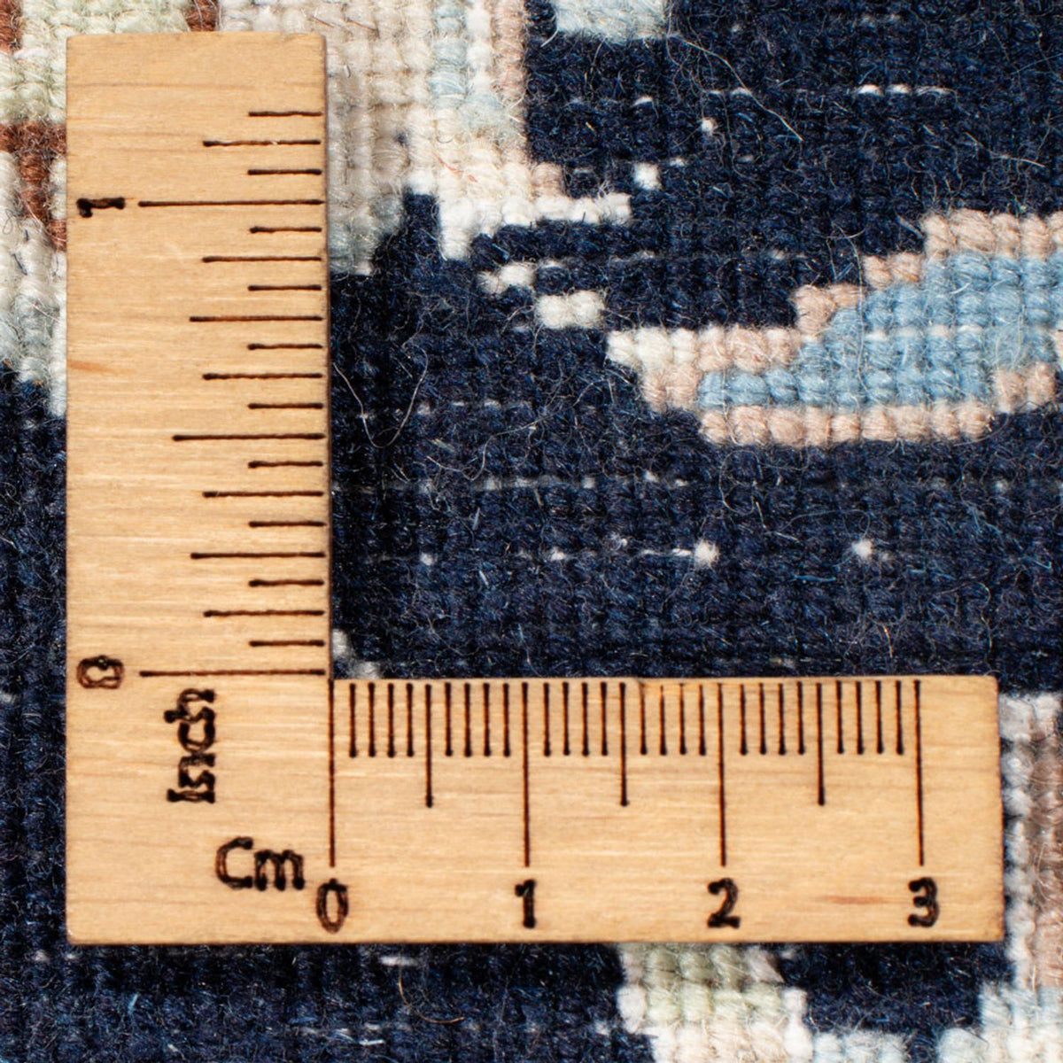 Loper Perzisch tapijt - Nain - Koninklijk - 195 x 81 cm - donkerblauw